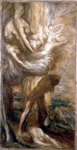 Kabil'in Laneti (tuval üzerine yağlı boya) by George Frederic Watts
