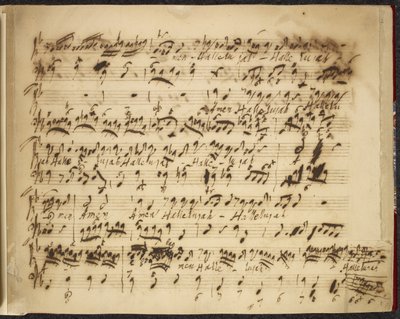 R.M.20.f.12, no.2 Çeşitli derlemeler ve seçmeler vol. VI., c.1735-50 (kağıt üzerine mürekkep) by George Frederick Handel
