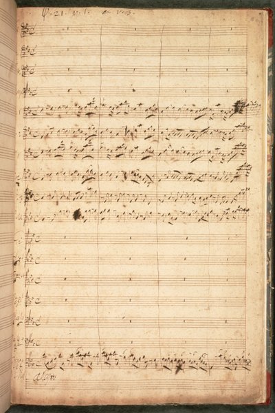 R.M.2.h.5 f18 II. George ve Kraliçe Caroline için Taç Giyme Marşı için Orijinal Skor by George Frederick Handel