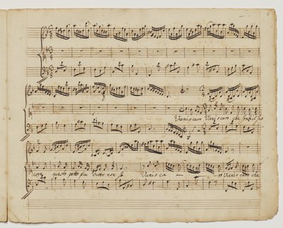 Hadi canım, çekirdeği olmayan, f.7r, "Rinaldo için tüm [sic] şarkılar", c.1717
