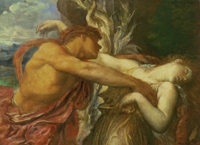 Orpheus ve Eurydice, 1870-72 (Hint kağıdında mezzotint) by George Frederick Watts