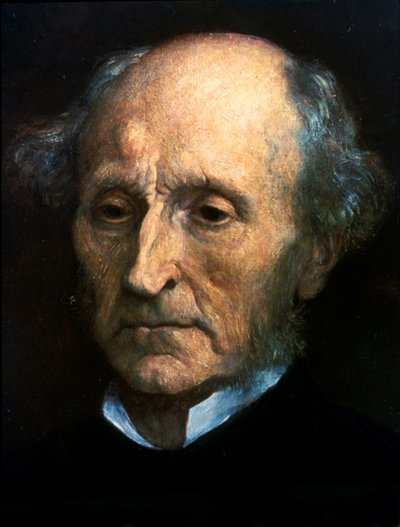 John Stuart Mill'in portresi. İngiliz filozof ve ekonomist 1806 - 1873. GFWatts tarafından yapılan boyama. Londra Ulusal Portre Galerisi by George Frederick Watts
