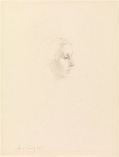 Emily Tennyson Portresi Çalışması, 1862 by George Frederick Watts