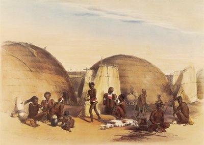Bir Zulu boncuğundaki yaşam by George French Angas