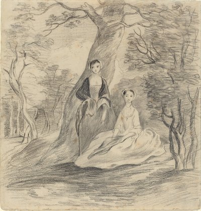 Bir Manzarada İki Kız by George Frost