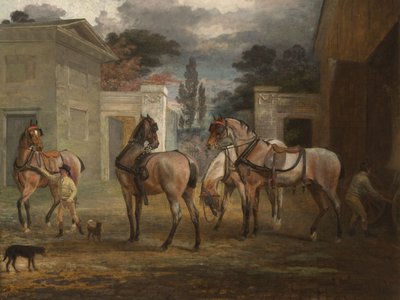 İki Damatlı Dört Roan Koç Atı, 1792 by George Garrard
