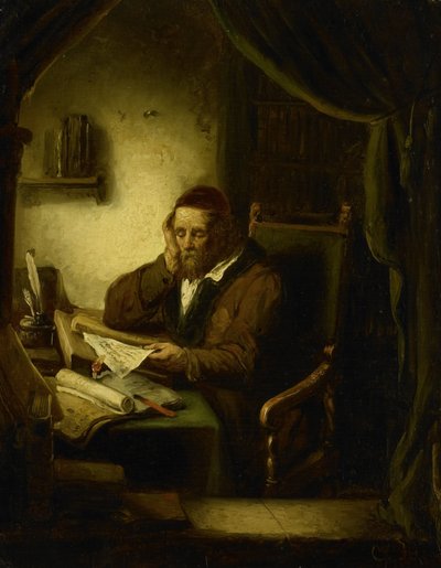 Yaşlı Adam Çalışmasında by George Gillis Haanen