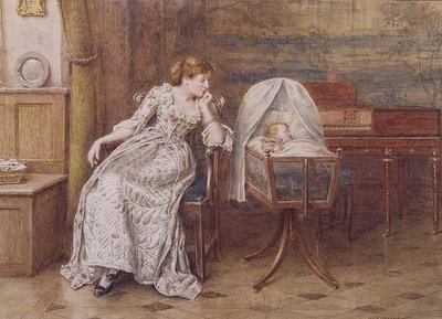 Bir Annenin Sevgisi (suluboya) by George Goodwin Kilburne