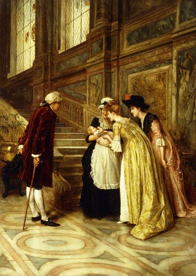 Bebeği Sevmek, by George Goodwin Kilburne