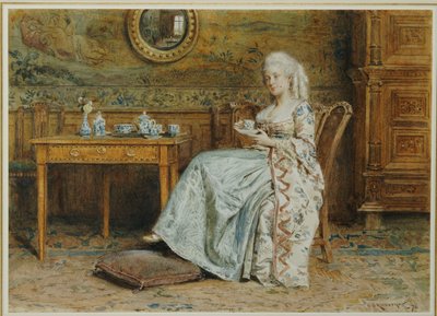 İkindi Çayı, 1876 by George Goodwin Kilburne
