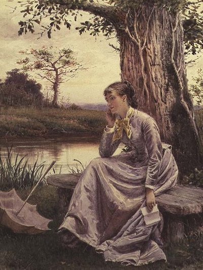 Mektup by George Goodwin Kilburne