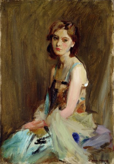 Genç Bir Kadının Çalışması by George Hall Neale