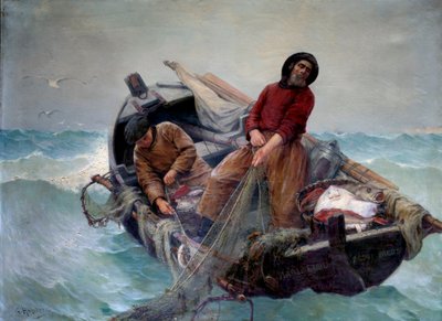 Açık denizde balık tutmak. Georges Haquette