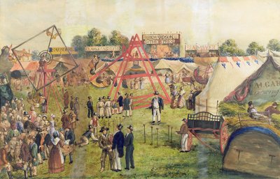 Croydon Fuarı, 1833 (kağıt üzerinde wc ve mürekkep) by George Hawkins