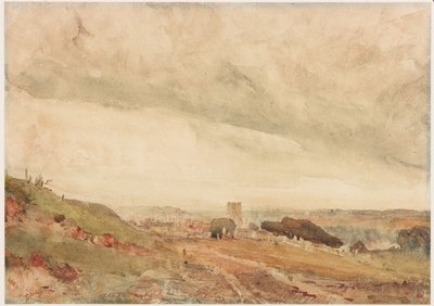 Richmond, Yorkshire (kağıda kurşun kalem ve sulu boya (karta yapıştırılır)) by George Haydock Dodgson