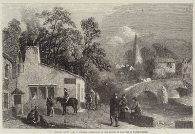 The Village Smithy, Exhibition of the Society of Painters in Water-Colours  by George Haydock Dodgson