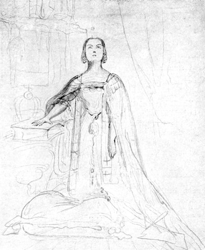 Kraliçe Victoria taç giyme yemini ediyor, 1837, 1901. by George Hayter