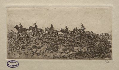 Süvari Sahnesi. by George Hendrik Breitner