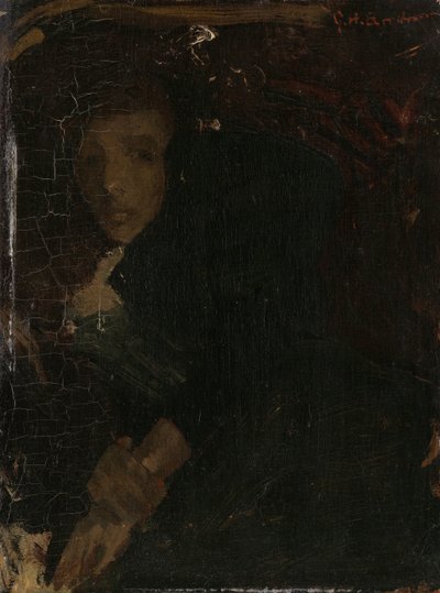 MCJ (Marie) Jordan (1866-1948), Sanatçının Karısı by George Hendrik Breitner