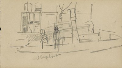 Bir kanalda römorkör by George Hendrik Breitner