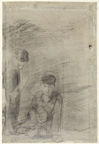 oynayan iki erkek by George Hendrik Breitner