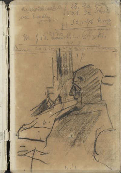 iki oturan adam by George Hendrik Breitner