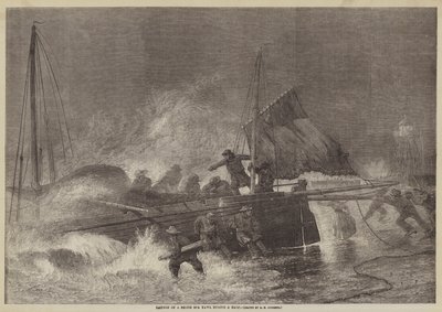 Bir Fırtına Sırasında Kuzey Denizi Yawl'ın Fırlatılması by George Henry Andrews