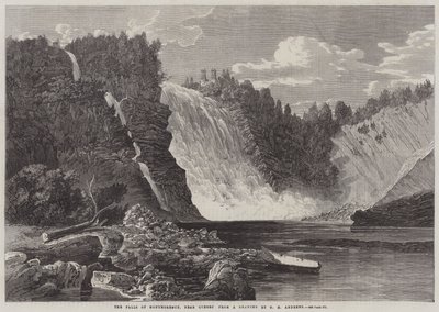 Quebec yakınlarındaki Montmorency Şelaleleri by George Henry Andrews
