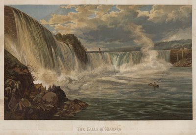 Niagara Şelalesi (chromolitho) by George Henry Andrews