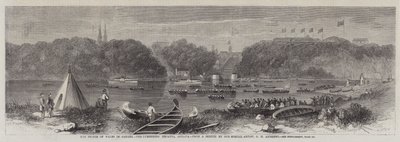 Kanada'daki Galler Prensi, Lumberers Regatta, Ottawa by George Henry Andrews