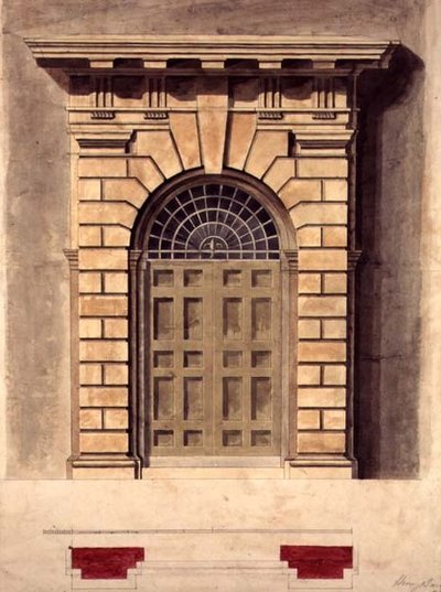 Palladian Kapı Çevresi için Tasarım by George Henry Bailey