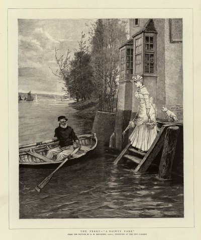 Feribot, Zarif Bir Ücret by George Henry Boughton
