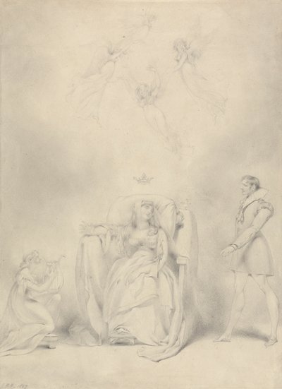 Kraliçe Katherine'in Rüyası by George Henry Harlow