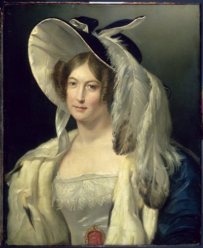 Victoria May Louise, Kent Düşesi (1786-1861), c.1830-40 by George Henry Harlow