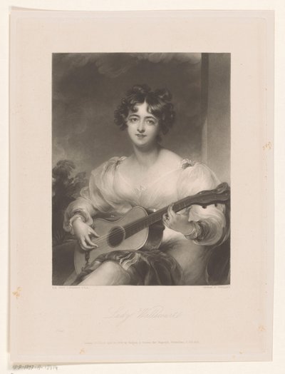Portret van Elizabeth Black Lady Wallscourt (nesne üzerindeki başlık) by George Henry Phillips