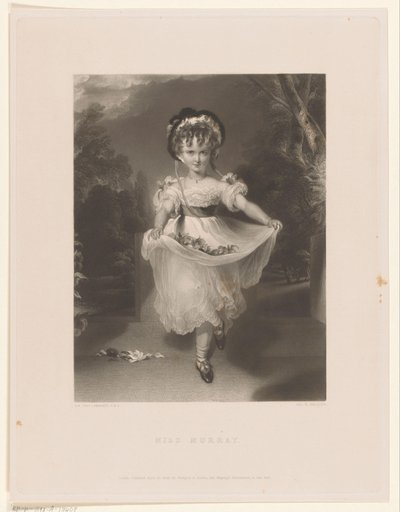 Portret van Louisa Georgina Augusta Anne Murray Bayan Murray (nesnedeki başlık) by George Henry Phillips