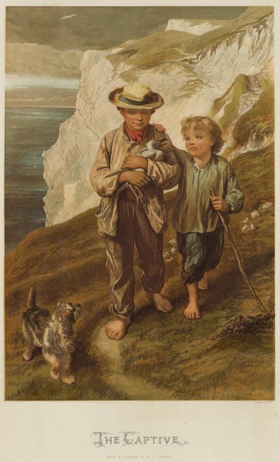 Tutsak (kromolitho) by George Housman Thomas