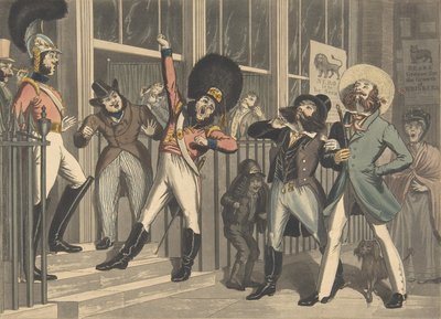 Rakip Bıyıklar, ca. 1824. Yaratıcılar: George Hunt, Theodore Lane. by George Hunt, Theodore Lane