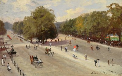 Rotten Row, Hyde Park Köşesi by George Hyde Pownall