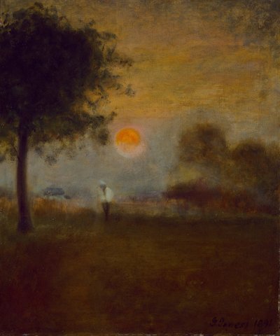 Ayın doğuşu, 1891. by George Inness
