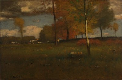 Köy yakınlarında, Ekim by George Inness