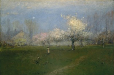 Bahar Çiçekleri, Montclair, New Jersey, yak. 1891. by George Inness