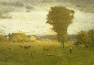 güneşli mera by George Inness
