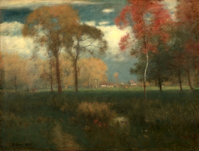 Güneşli Sonbahar Günü, 1892. by George Inness