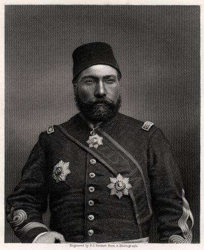 Osman Nuri Paşa, Osmanlı İmparatorluğu mareşali, 19. yüzyıl by George J. Stodart