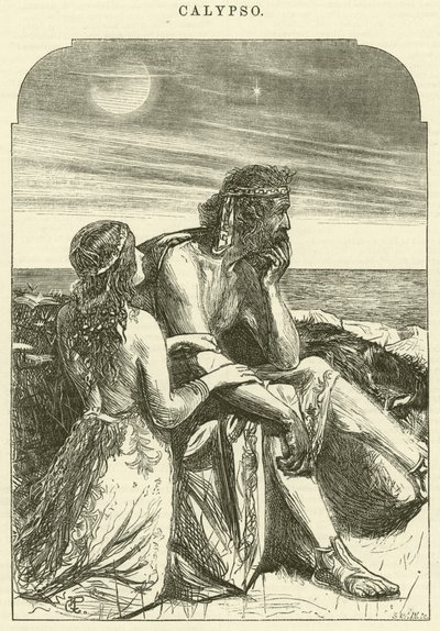 Kalipso (gravür) by George John Pinwell