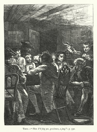 Fethetmek için Duruyor için İllüstrasyon (gravür) by George John Pinwell