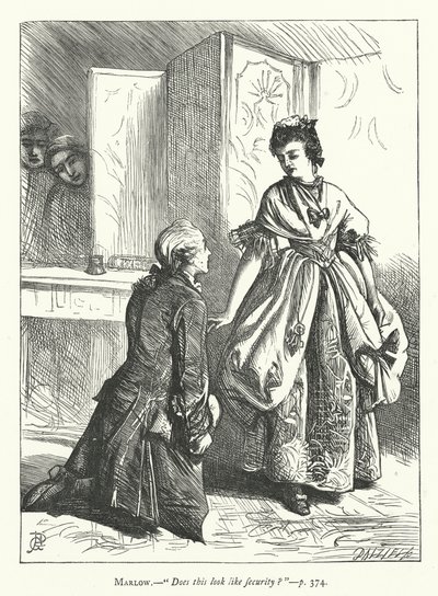 Fethetmek için Duruyor için İllüstrasyon (gravür) by George John Pinwell