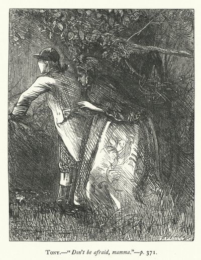 Fethetmek için Duruyor için İllüstrasyon (gravür) by George John Pinwell