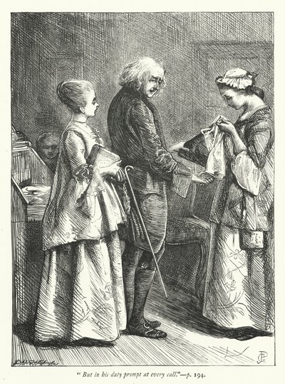Issız Köy için İllüstrasyon (gravür) by George John Pinwell